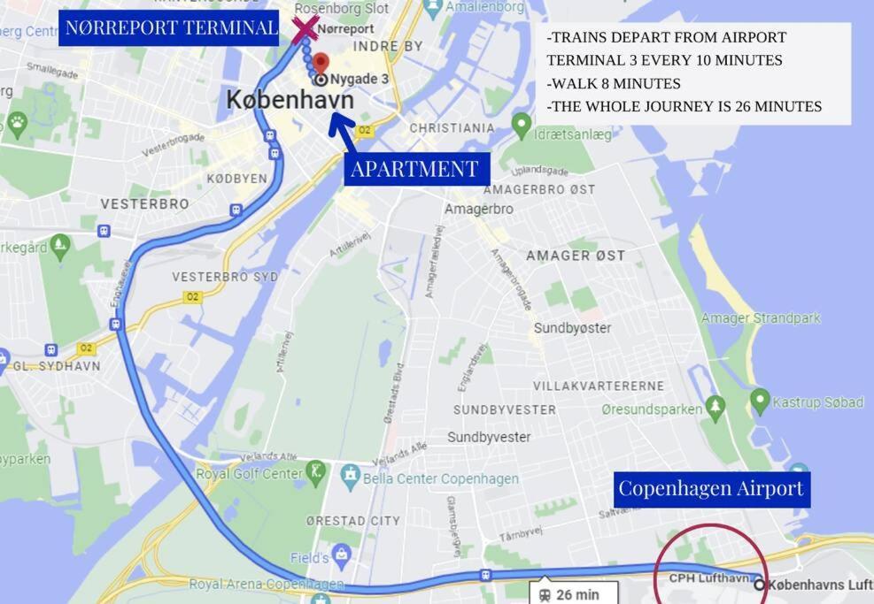 Penthouse-nordic-citycenter-balcony Apartment Kopenhagen